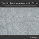 Ver imagem 2 de Poltrona Chico Bouclé Aveludado Cinza - Daf