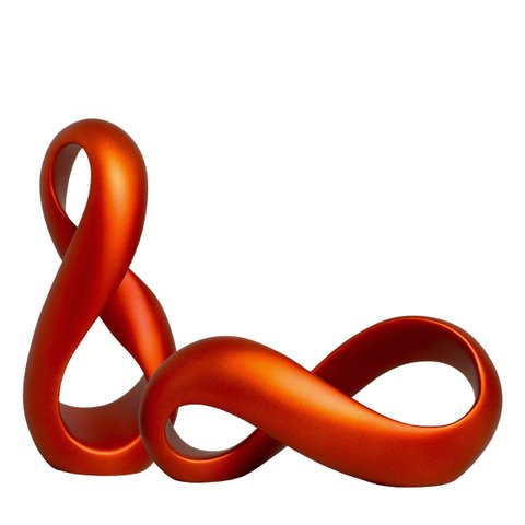 Dupla Esculturas Decorativas de Cerâmica Infinito Amsterdã Joelma Decorações