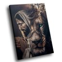 Ver imagem 1 de Quadro Leão de Judá e Cristo
