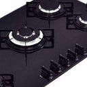 Ver imagem 2 de Cooktop à Gás Glass 5 Bocas - Vidro Preto - Tramontina