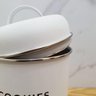 Lata Porta Condimento de Metal Porta Biscoitos 2100ml Copenhag Yoi Cookies Branco Fosco - 7