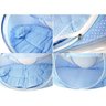 Mosquiteiro Cama Berço Tela Protetora Tenda Cama Infantil Portátil - Azul - 7