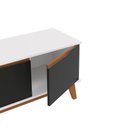 Ver imagem 3 de Rack Kappesberg 3 Portas Branco/preto Fosco 136 Cm