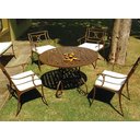 Ver imagem 1 de Conjunto de Mesa para Jardim Florença em Alumínio Fundido Unifer Móveis