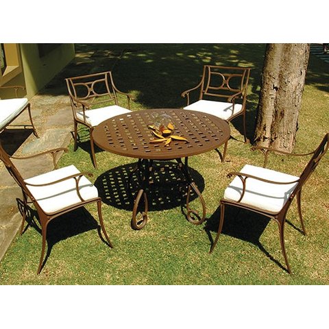 Conjunto de Mesa para Jardim Florença em Alumínio Fundido Unifer Móveis