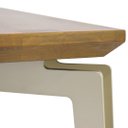 Ver imagem 6 de Mesa de Jantar de Madeira e Base de Ferro Champanhe Califórnia 238cm