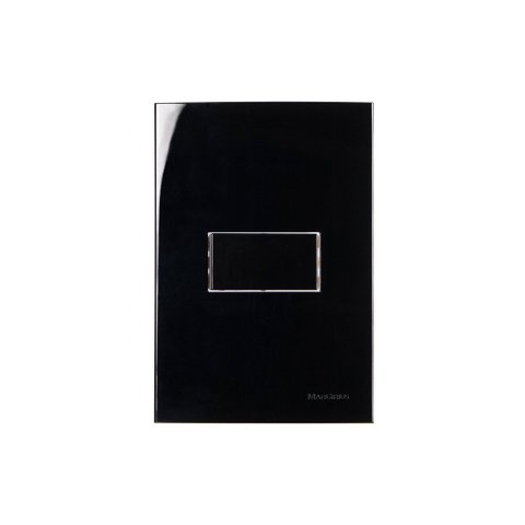Interruptor Simples Margirius Sleek 10a com Placa 4x2 Preto Ebony