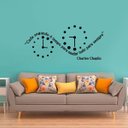 Ver imagem 1 de Adesivo de Parede Frase Cada segundo - G 60x135cm