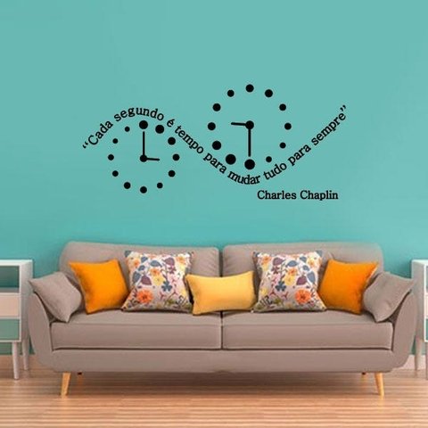 Adesivo de Parede Frase Cada segundo - G 60x135cm