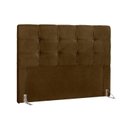Ver imagem 1 de Cabeceira Cama Box Estofada Queen Queen Clean Suede Marrom Chocolate - Simbal