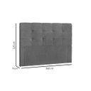 Ver imagem 3 de Cabeceira Cama Box Estofada Queen Queen Clean Suede Marrom Chocolate - Simbal