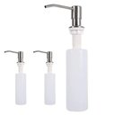 Ver imagem 1 de Dispenser Embutir Kit 3 Un Dosador Sabao Pia Detergente Sabonete Liquido Escovado Cozinha Banheiro