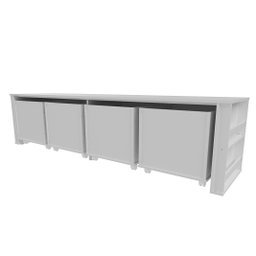 Organizador Infantil com Baús e Porta Livros Dennis 100% Mdf Woodcore - 2