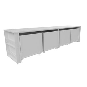 Organizador Infantil com Baús e Porta Livros Dennis 100% Mdf Woodcore