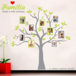 Adesivo de Parede Arvore da Família 7 - G 80x80cm - 1