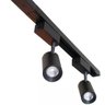 Kit Trilho Eletrificado 50cm+2 Spots Led 7w Preto Quente 3k Zyon - 1