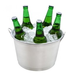 Kit Com 10 Balde Para Gelo E Cerveja De 9 Litros Em Alumínio - 1
