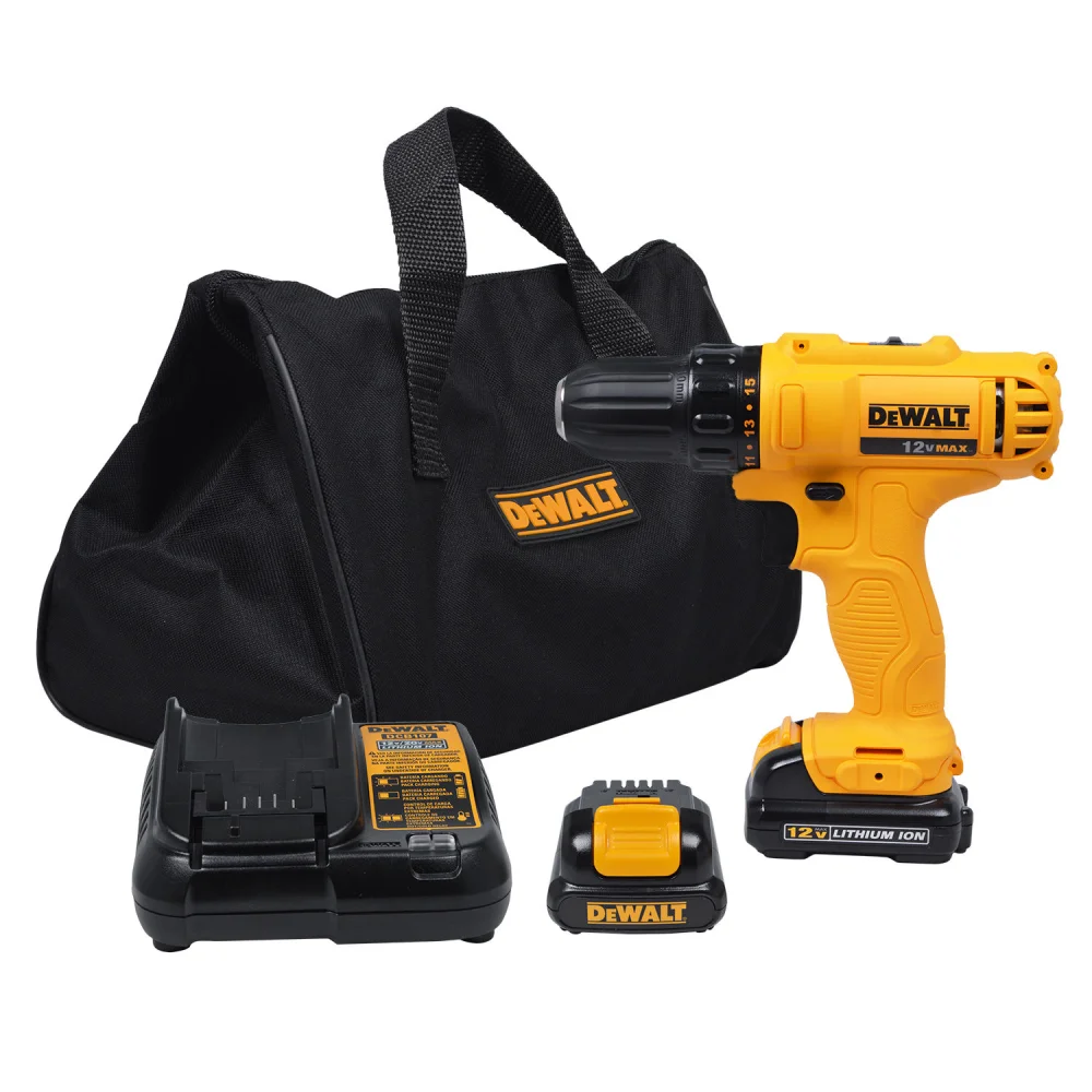 Parafusadeira Furadeira 3/8" Dewalt 12v Dcd 700cx2-br