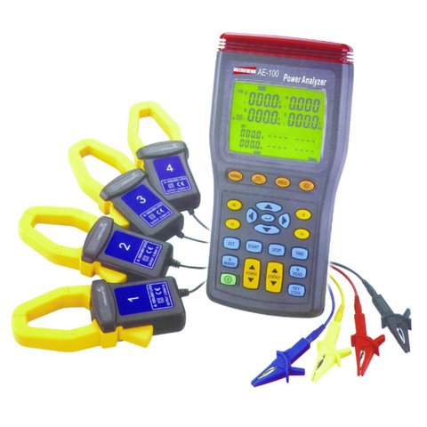 Analisador Energia Digital True Rms Usb Datalogger Sd Medição Distorção Harmônica Ae-100 Portátil Co