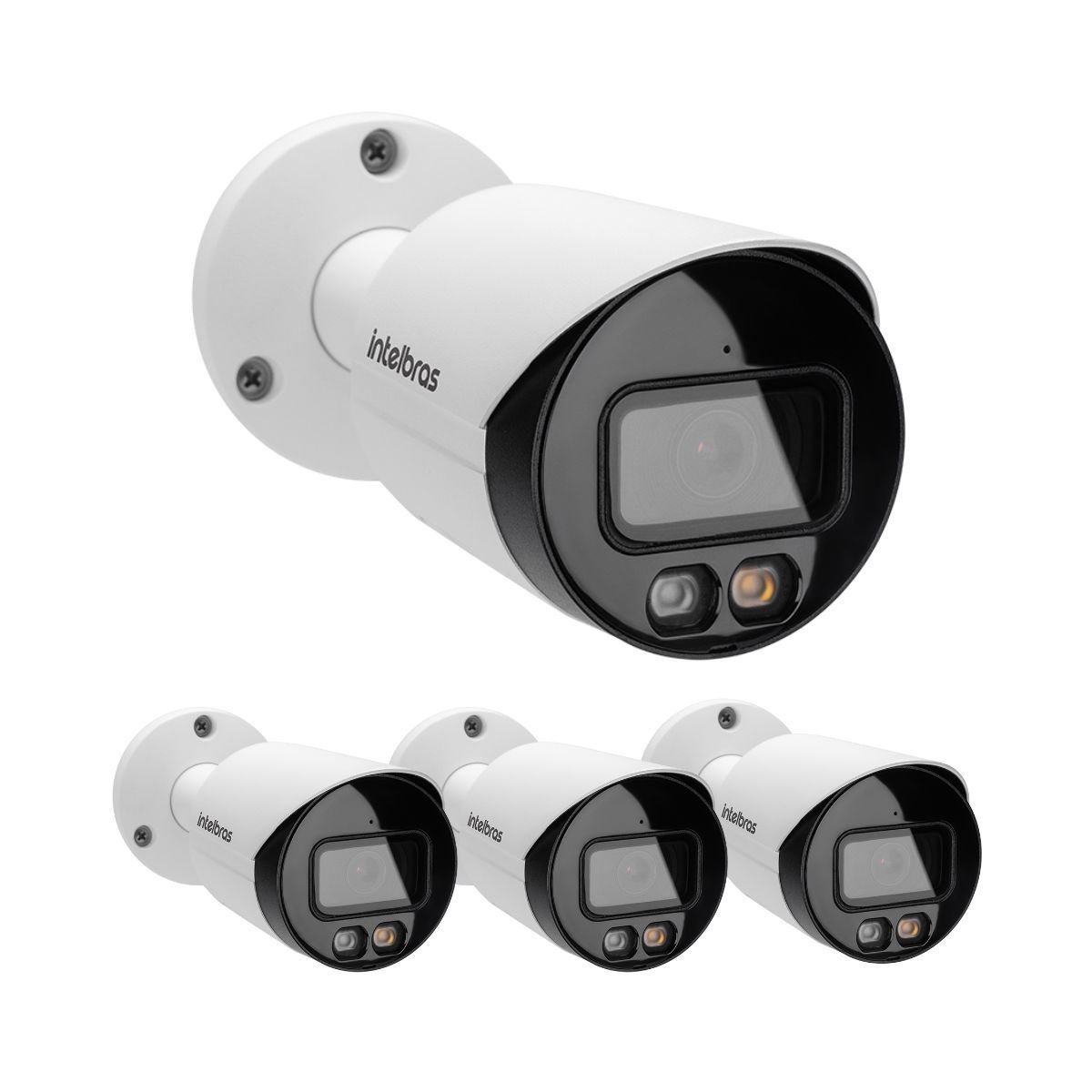 Kit 4 Câmeras Ip 2 Megapixels 30m Poe Vip 3220 Fc Ia Intelbras ...