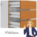 Ver imagem 7 de Guarda-Roupa de Casal 6 Portas Vinci Off White/Cinamomo