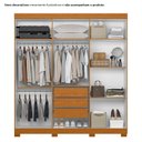 Ver imagem 4 de Guarda-Roupa de Casal 6 Portas Vinci Off White/Cinamomo