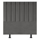 Ver imagem 1 de Cabeceira de Cama Solteiro Box Estofada 100 Cm Karla Suede:cinza Escuro