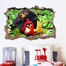 Adesivo Buraco na Parede Angry Birds - G 65x100cm - 1