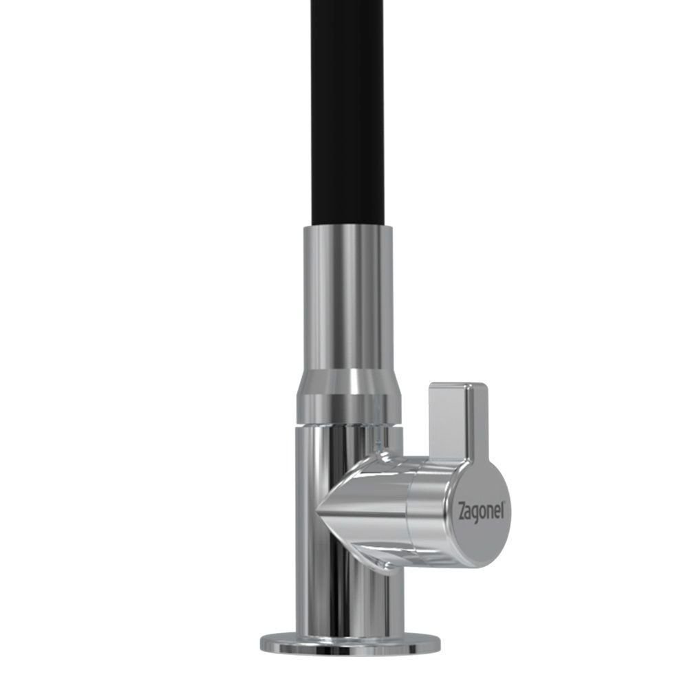 Torneira Zagonel Motion Flexível de Bancada Preta - 3