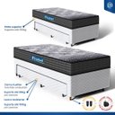 Ver mais imagens de Cama Box + Colchão Espuma D60 Double Face Comfort Force Probel com Auxiliar Solteiro 88cm
