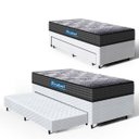 Ver imagem 1 de Cama Box + Colchão Espuma D60 Double Face Comfort Force Probel com Auxiliar Solteiro 88cm