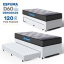 Ver imagem 4 de Cama Box + Colchão Espuma D60 Double Face Comfort Force Probel com Auxiliar Solteiro 88cm
