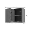 Ver imagem 3 de Armário Aéreo P/ Cozinha Canto Reto Vibra T652 C/ 1 Porta 98cm Canela/verde Pistache Lacca -