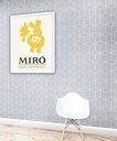 Ver imagem 1 de Quadro Decorativo Miró Maleri Litograph - 70x50cm:moldura Preta