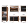 Cozinha Tuboarte Modulada Maitê Completa 100% Mdf com 2 Balcões 9 Portas e 4 Gavetas Amêndoa Preto - 2
