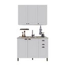 Ver imagem 2 de Armário Cozinha Modulada Compacta Americana 100% MDF 120cm Provence Multimóveis Crink-CPT013