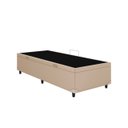 Ver imagem 2 de Baú Solteiro Linhão Bege 88x188 Blindado