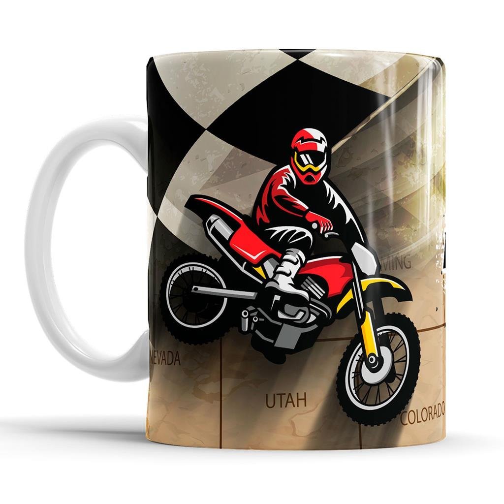 Caneca Motociclista Moto Motocross com Caixinha - 2