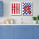 Ver imagem 2 de Kit 2 Quadros Cozinha Francesa - Bon Appetit 24x18cm:moldura Preta