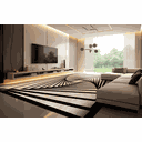 Ver imagem 1 de Tapete Rayza Marbella Cyclone Black Maaya 2.00m X 3.00m