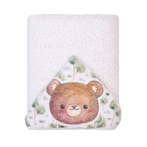 Toalha de Banho Bebe Soft Papi Amiguinhos: Urso Verde