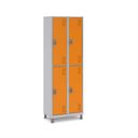 Ver imagem 1 de Locker Aço 4 Portas Grandes para Escola e Clube:laranja