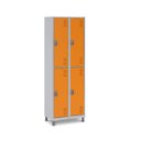 Ver imagem 1 de Locker Aço 4 Portas Grandes para Escola e Clube:laranja