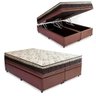 Cama Box Baú Bipartido Casal Corino + Colchão Casal Espuma Extra Firme D33 Elegance Ortopédico 72x13 - 1