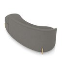Ver imagem 6 de Sofá 4 Lugares Orgânico 220cm Pé Dourado Morgan Suede Grafite D03 - D'Rossi