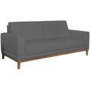 Ver imagem 1 de Sofa 2 Lugares 145 cm Crons Suede Cinza Vazzano