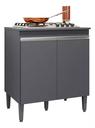 Ver imagem 4 de Balcão Cooktop Andréia 5 Bocas 2 Portas Cor Cinza - Ajl
