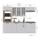 Ver imagem 3 de Cozinha Completa 5 Peças 100% MDF Bari Branco