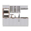 Ver imagem 2 de Cozinha Completa 5 Peças 100% MDF Bari Branco