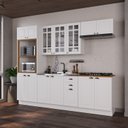 Ver imagem 1 de Cozinha Completa 5 Peças 100% MDF Bari Branco